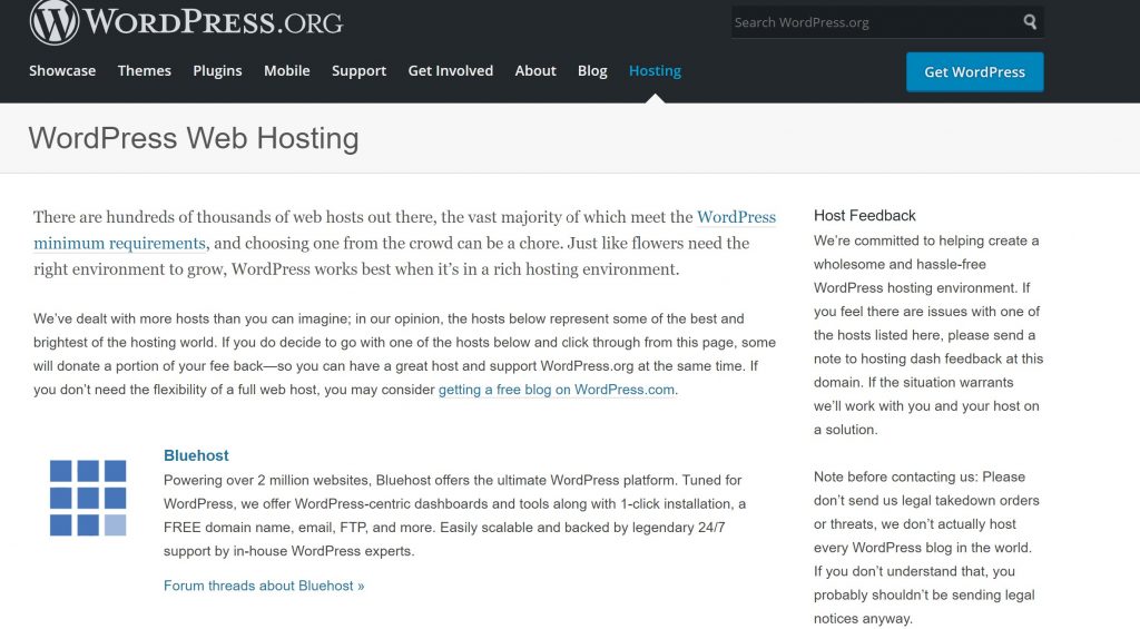 WordPress web hosting