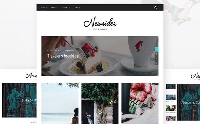 Newsider - Magazine & Blog Clean WordPress Theme