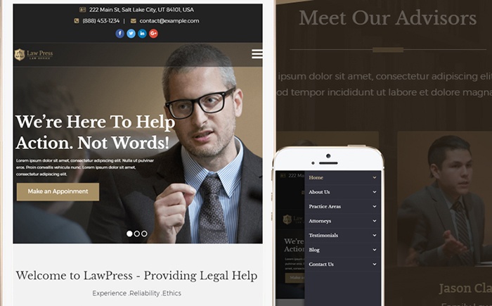 LawPress - Law Agency WordPress Theme