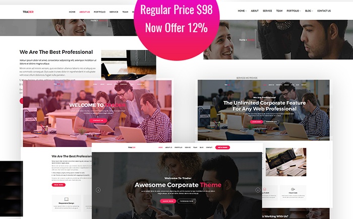 Trader - Responsive Creative WordPress Theme