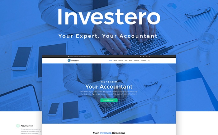 Investero - Accountant Expert Responsive WordPress Theme