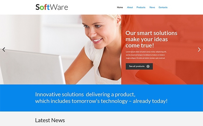 Software Company Responsive Website Template