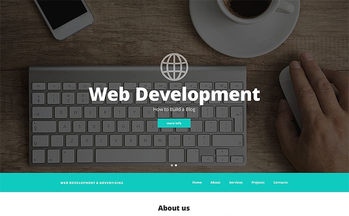 Web Design and Advertising Website Template