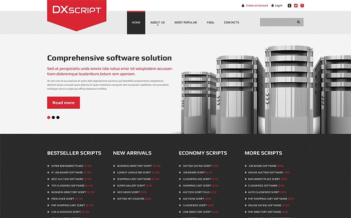 Software Company Responsive Website Template