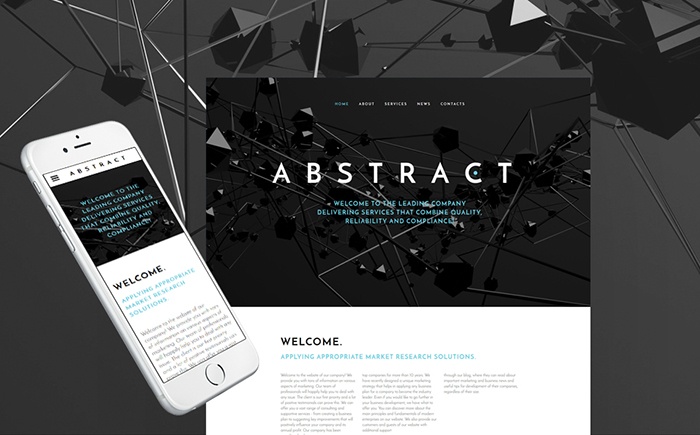 Abstract - Business Responsive Website Template 