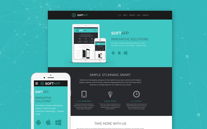 Software Company Website Template 