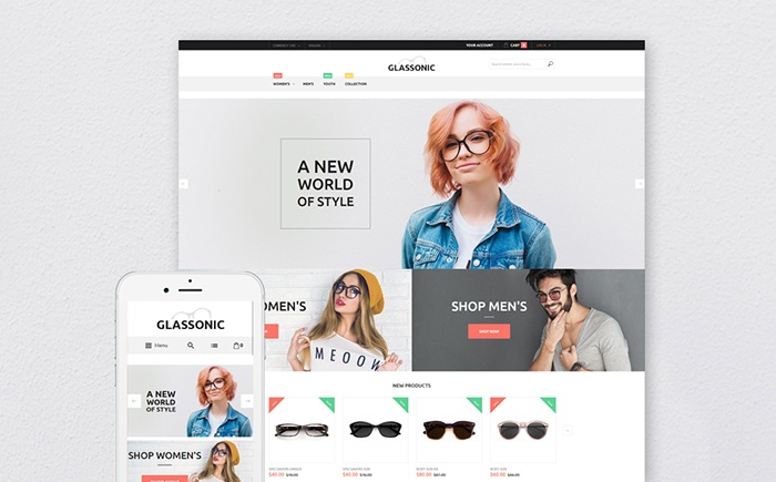 Glassonic Magento Theme 