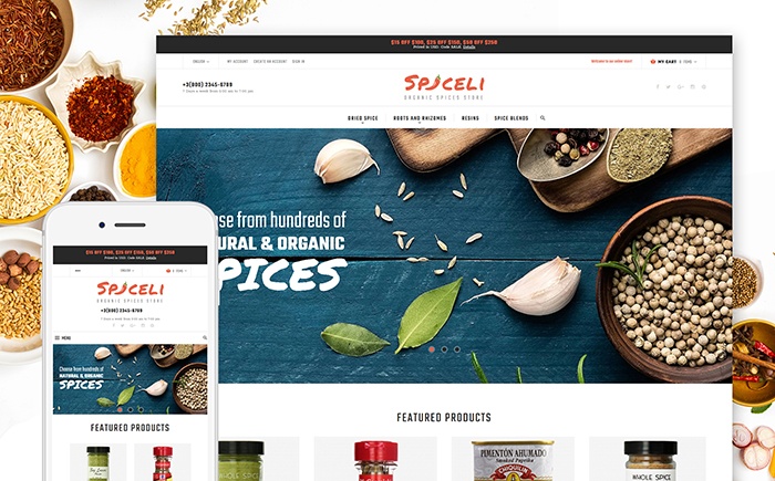 Spiceli Magento Theme 