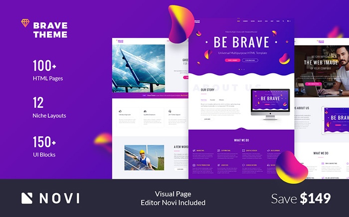 Brave Theme - Multipurpose HTML Website Template 