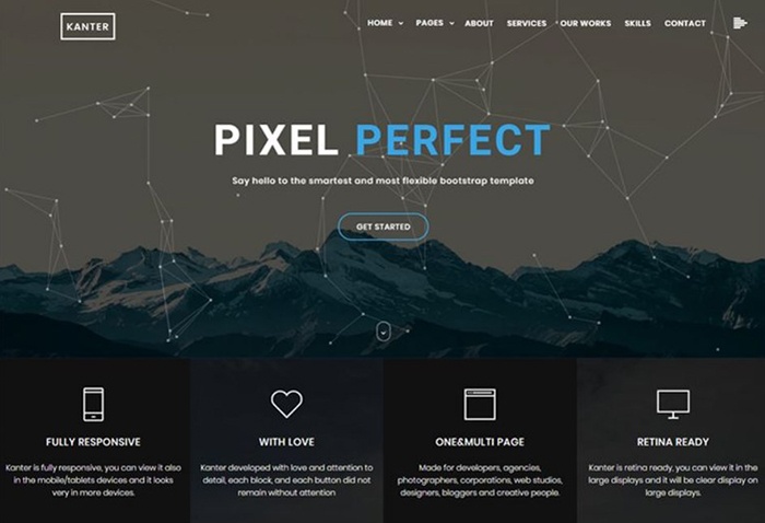 Kanter - Creative Responsive Minimalistic HTML Website Template 