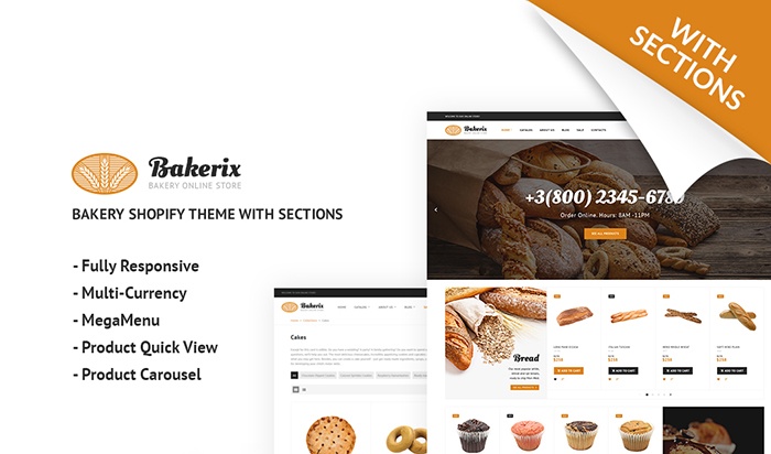 Bakery Responsive Shopify Theme